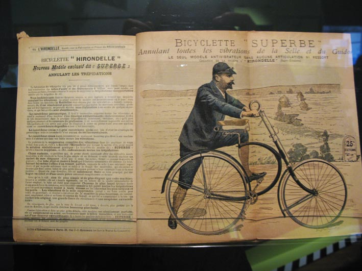publicité pour bicyclette de sécurité en 1885